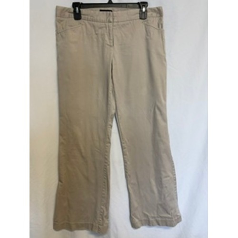 The Limited Drew Fit Khaki Tan Wide Leg Dress Pants Trousers Womens Size 10